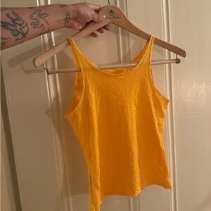 Y2K bedazzled orange Sleeveless Top